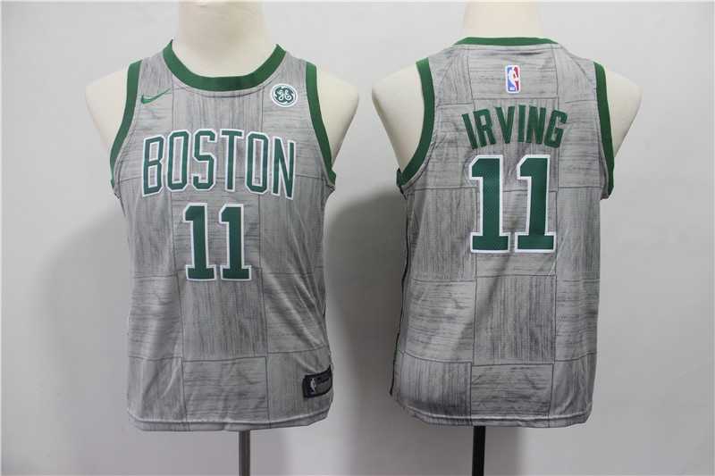 Youth Celtics 11 Kyrie Irving Gray City Edition Nike Swingman Jersey,We sell and wholesale Youth Celtics 11 Kyrie Irving Gray City Edition Nike Swingman Jersey on line form chian!